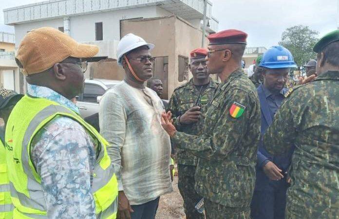 Cité Ministérielle de Donka : le chef d’état-major des armées visite le chantier