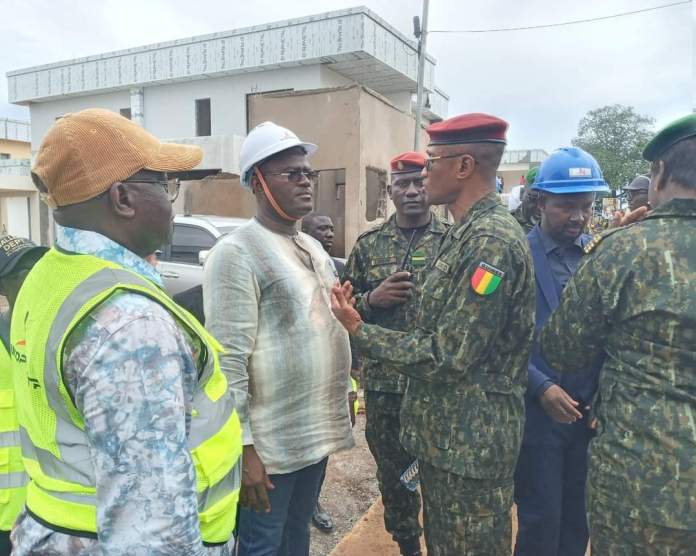 Cité Ministérielle de Donka : le chef d’état-major des armées visite le chantier