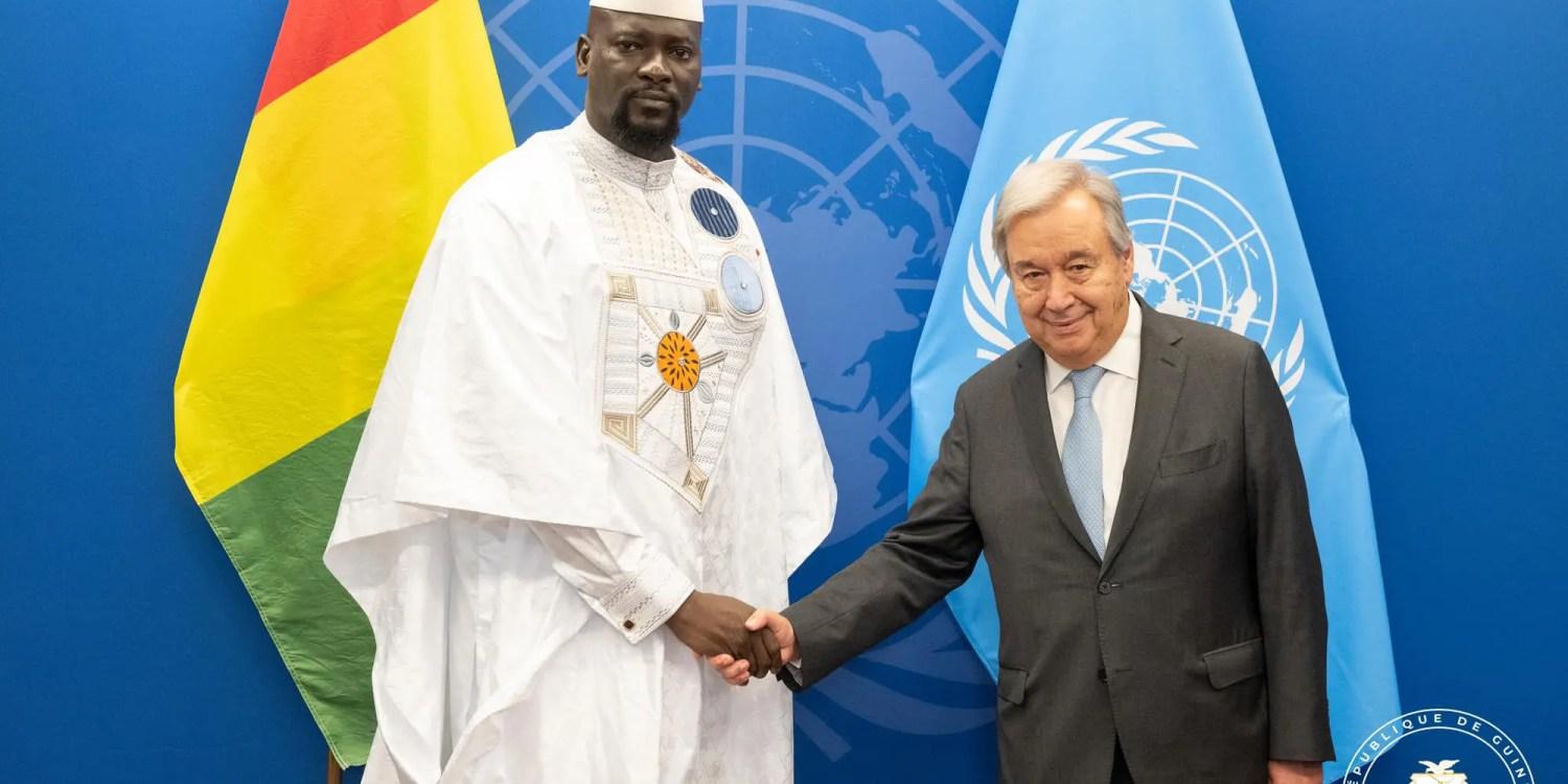 Siège de l’ONU: Antonio Guterres reçoit en audience Colonel Mamadi Doumbouya