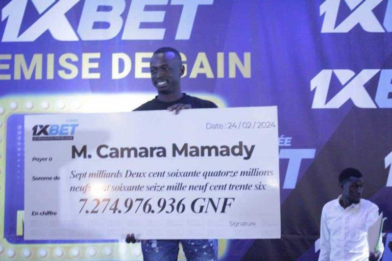 Jeux de hasard : 1XBET fait un nouveau milliardaire en GNF