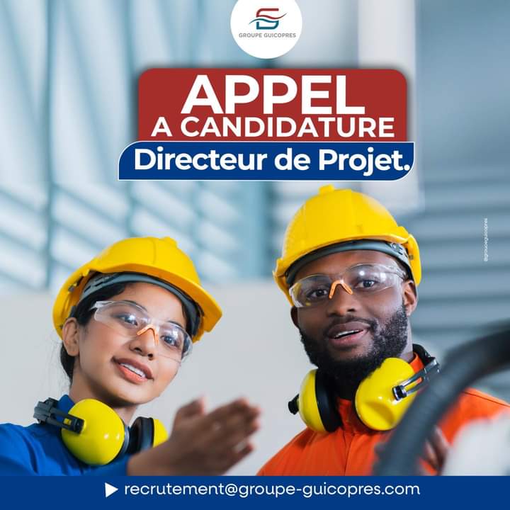 𝐀𝐏𝐏𝐄𝐋 À 𝐂𝐀𝐍𝐃𝐈𝐃𝐀𝐓𝐔𝐑𝐄 : Guicopres recrute un directeur de projet .