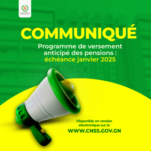 COMMUNIQUÉ : Paiement Anticipé des Pensions de Retraite – Janvier 2025
