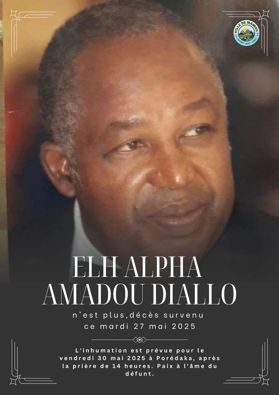 Necrologie: communiqué pour le grand sacrifice de feu  Elhadj  Alpha Amàdou Diallo