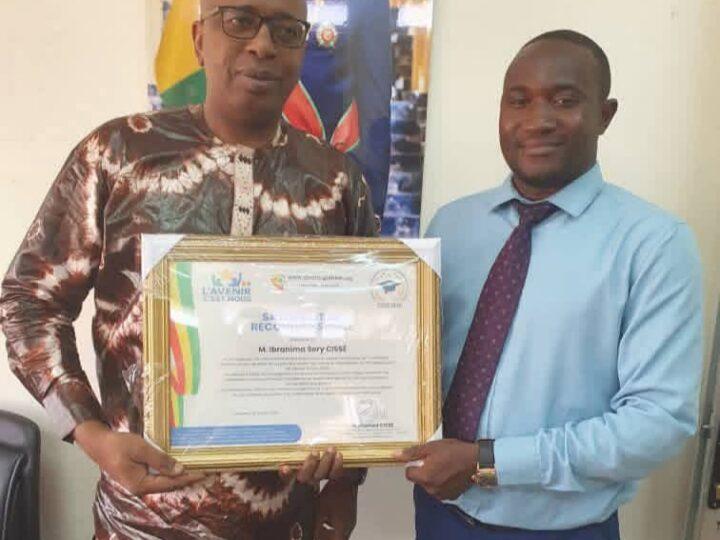 Entrepreneuriat étudiant en Guinée : Ibrahima Sory Cissé salué pour son soutien au tout premier CUEG à Conakry